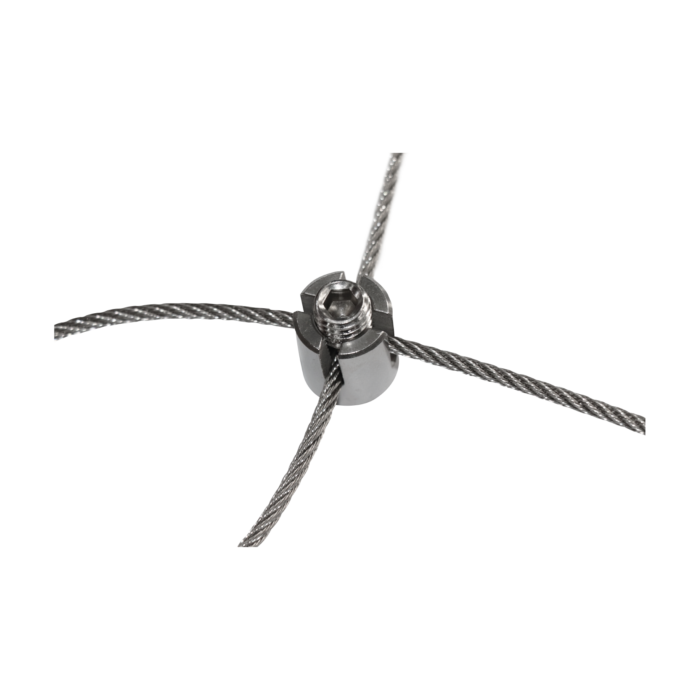 úchyt pre nerezové lanko ø3mm, brúsená nerez K320/AISI304 - Image 4
