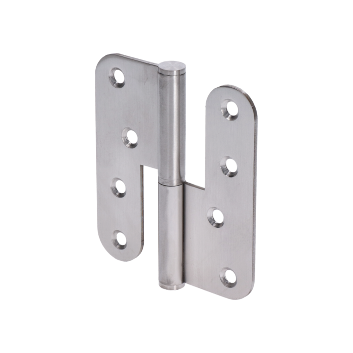 Nerezové pánty 2ks (pravé), 100x88x2.5mm, max. nosnosť: 80 kg (2 pánty), brúsená nerez K320 /AISI304 - Image 3
