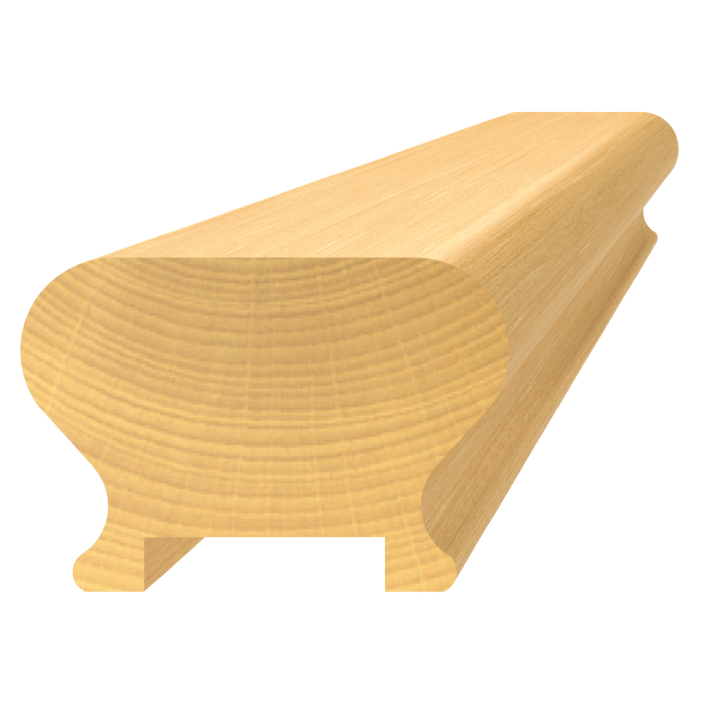 Drevený profil (62x43mm /L:3000mm), materiál: buk, brúsený povrch bez náteru, balenie: PVC fólia