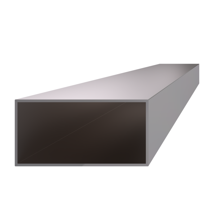 Profil uzavřen 100x50x2mm, cena za 1ks (4m), broušená nerez K320 /AISI304