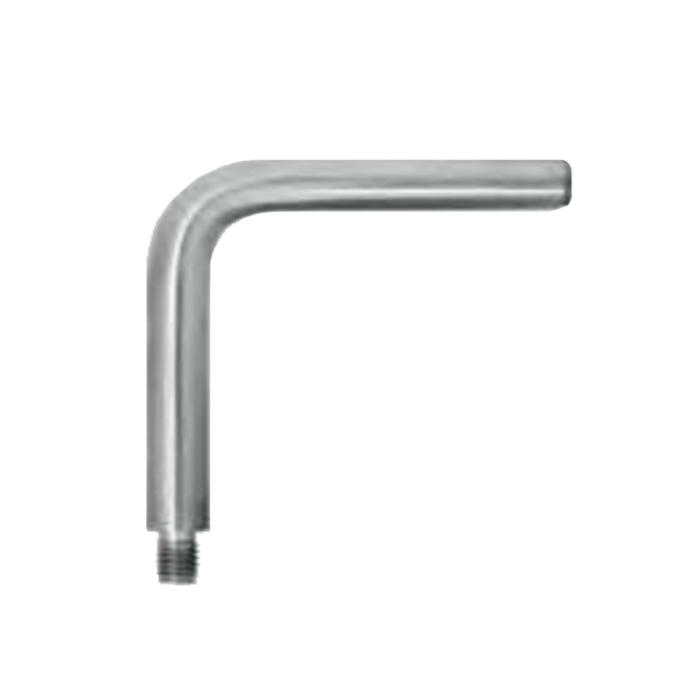 Úhelník (90°, vnější závit M8 / vnitřní závit M6, ø 12 mm L: 75x75 mm), broušená nerez K320 / AISI304