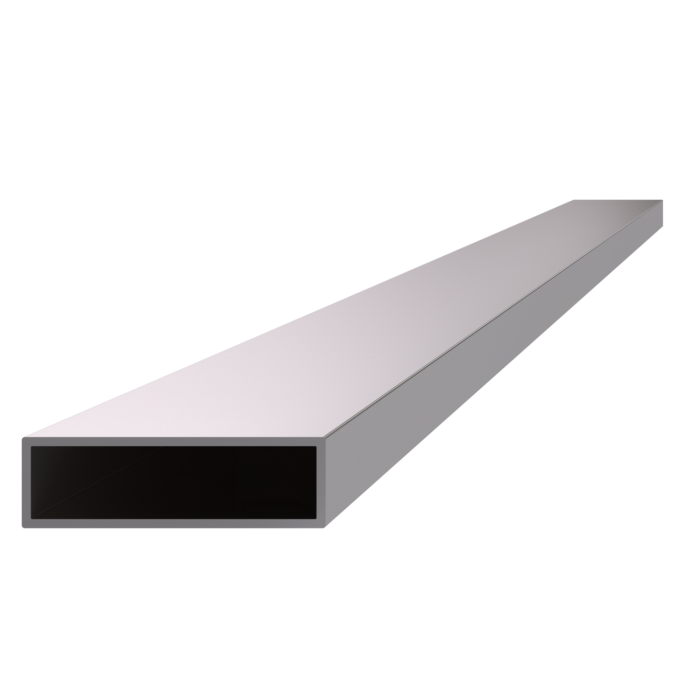 Profil uzavřen 50x15x1.5mm, cena za 1ks (3m), broušená nerez K320 /AISI304