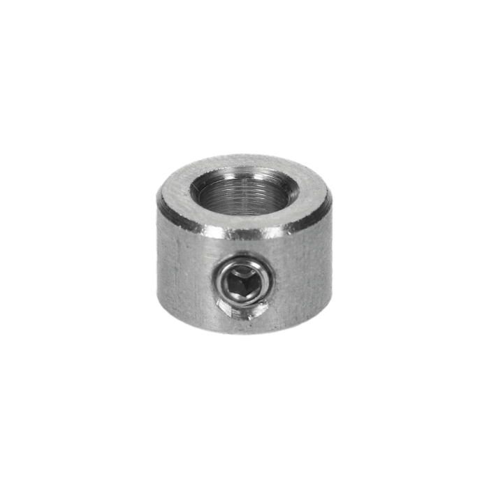 úchyt 6 /12 x 8mm, pre nerezové lanko ø 4-5mm, brúsená nerez K320 /AISI304 DIN705