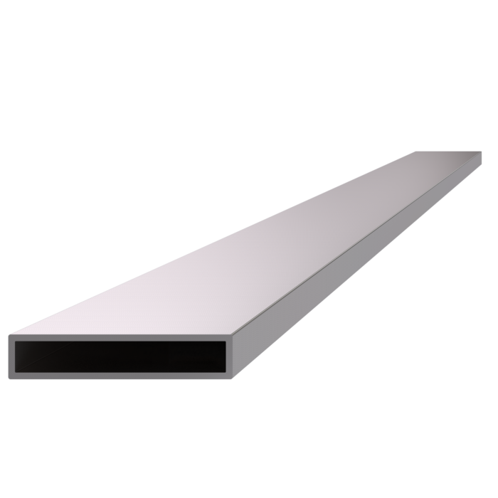 Profil uzatvorený 50x10x1.5mm, cena za 1ks (3m), brúsená nerez K320 /AISI304