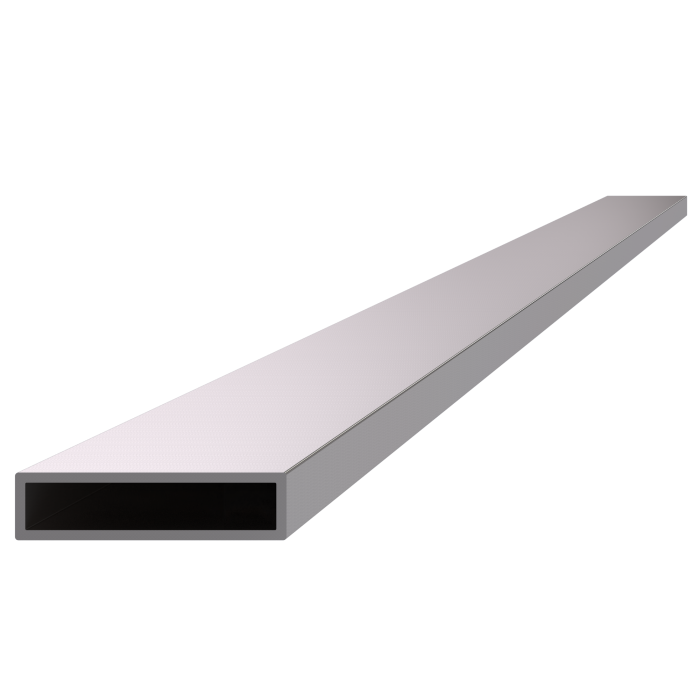 Profil uzatvorený 40x10x1.5mm, cena za 1ks (4m), brúsená nerez K320 /AISI304
