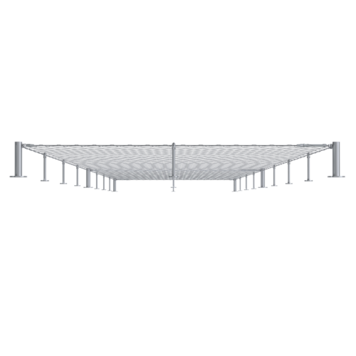 Sada pro fasádní lankovou stěnu, 3,0x25m, odsazení: 200mm