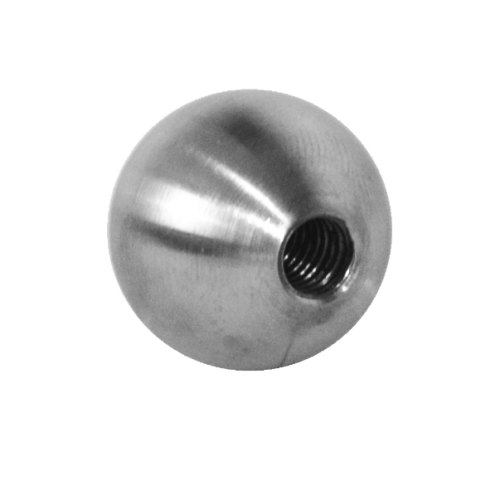 Koule plná se závitem M6 / ø 20mm, broušená nerez K320 / AISI304