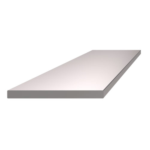 Nerezová tyč plochá 60x5mm, cena za 1ks(6m) brúsená nerez K320 /AISI304