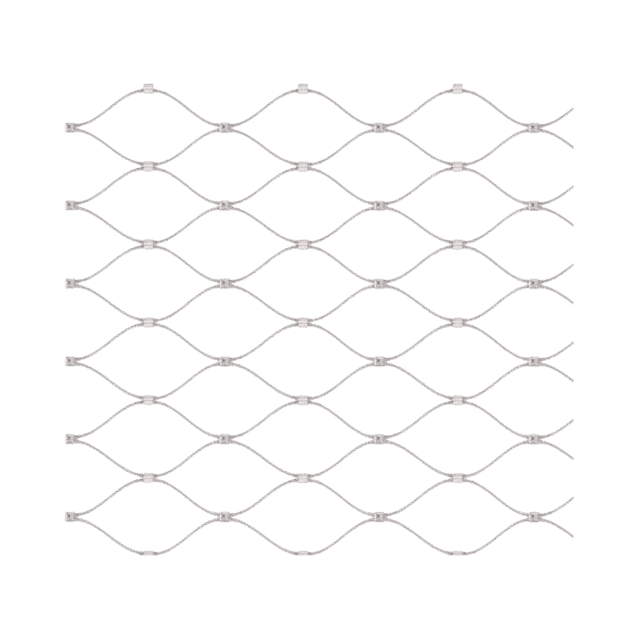 Nerezová lanková síť, 1,0m x 5m (šxd), oko 50x50 mm, tloušťka lanka 2mm, AISI316 - Obrázek 4