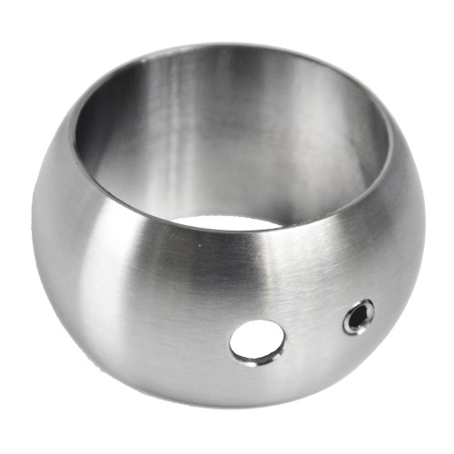 Držák madla, prstenec na ø42.4mm, broušená AISI304