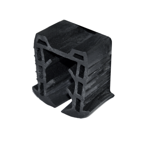 Gumové těsnění pro madlo 24 x 24 mm, sklo 12 - 12,76 mm